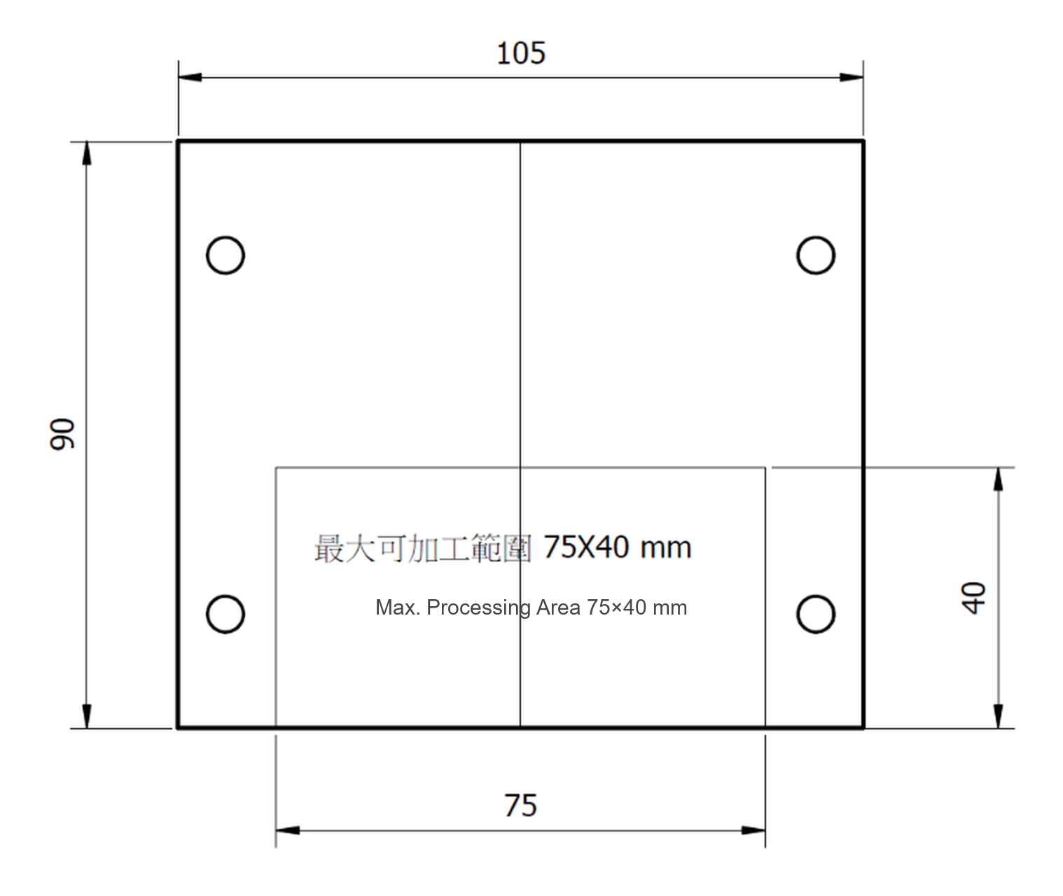 AR-110 Maximum Working Area